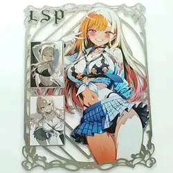 Marin Kitagawa Silver Metal Card LSP Goddess Story Waifu Serial #050/200 Anime - Image 1