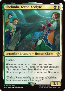 MTG magic 1x Shelinda, Yevon Acolyte SURGE FOIL (M/NM) Commander Final Fantasy - Image 1