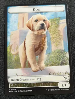 Dog Token - Murders At Karlov Manor - MKM - NM Unplayed - 0001 - EN - Image 1