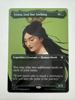 Azusa, Lost but Seeking (Borderless) Commander Masters Regular - Image 1