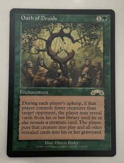 1x Oath of Druids Exodus MTG Magic the Gathering LP/NM - Image 2