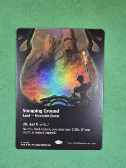 MTG Stomping Ground (Borderless) Foil Edge of Eternities Magic The Gathering - Image 3