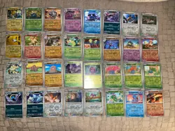 151 Reverse Holo Lot of 32 Pokemon Cards No Duplicates - Image 1