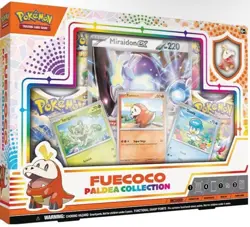Pokemon TCG: Fuecoco Paldea Pin Collection Box (Fuecoco & Miraidon Ex) - Image 1