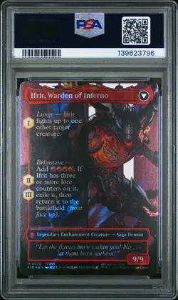 2025 MTG FINAL FANTASY CLIVE, IFRIT'S DOMINANT/IFRIT, WARDEN OF INFERNO PSA 10 - Image 2