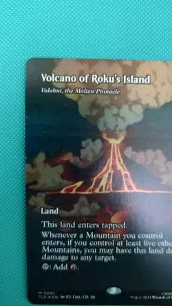 Volcano of Roku's Island Foil - Valakut, the Molten Pinnacle (Borderless) - MTG - Image 2