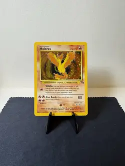 Pokemon TCG: 1999 Fossil Unlimited Moltres 12/62 Holo Rare NM - Image 2