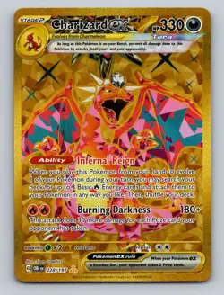 Pokemon TCG Charizard ex Holo Hyper Rare SV03: Obsidian Flames 228/197 - Image 1