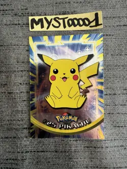 Carte Pokemon TOPPS #25 Pikachu Foil Holo Francais Occasion - Image 1