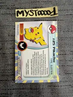 Carte Pokemon TOPPS #25 Pikachu Foil Holo Francais Occasion - Image 2