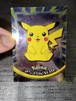 Carte Pokemon TOPPS #25 Pikachu Foil Holo Francais Occasion - Image 3