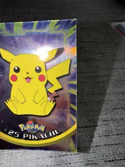Carte Pokemon TOPPS #25 Pikachu Foil Holo Francais Occasion - Image 4