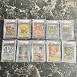 Pokemon Cards PSA Lot Of 10 Slabs - Image 1