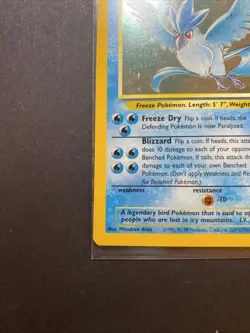 Articuno 2/62 Fossil Holo Unlimited Pokemon WOTC NM BEAUTY! - Image 5