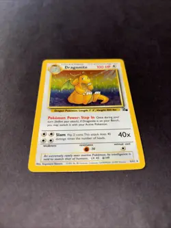 Pokemon TCG Dragonite 4/62 LP/NM Fossil Unlimited Holo Rare - Image 2