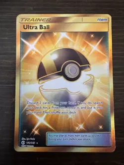 Ultra Ball - 161/149 - Sun & Moon Base Set Secret Rare Card - Pokemon TCG - Image 1
