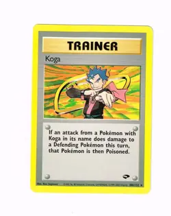 Koga - 106/132 - Pokemon Gym Challenge Unlimited Rare Card WOTC - Image 1