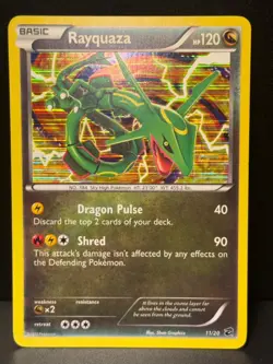 Rayquaza 11/20 BW Dragon Vault Rare Special Set Holo Pokemon Card MP - Image 2