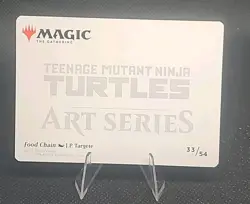 Food Chain Art Card (Gold-Stamped) Art Series: Teenage Mutant Ninja Turtles... - Image 2