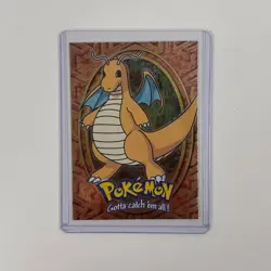 Topps Pokemon Dragonite Holo Rare Card Blue Logo - Image 4