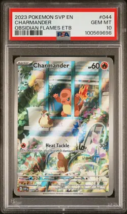 2023 POKEMON SVP EN-SV BLACK STAR PROMO #044 CHARMANDER PSA 10 - Image 1