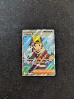 Pokemon TCG Ethan's Adventure Full Art Trainer Destined Rivals 221/182 - Image 1