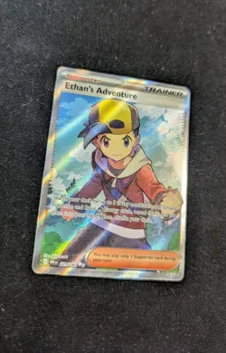 Pokemon TCG Ethan's Adventure Full Art Trainer Destined Rivals 221/182 - Image 3
