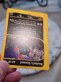 Pokemon TCG Best of Promos Rocket’s Sneasel # 5 Promo Card Winner Stamp NM CLEAN - Image 3