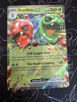Scovillain EX 022/162 Double Rare S & V Temporal Forces Pokemon Card - Image 1
