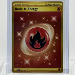 Pokemon TCG Obsidian Flames Basic Fire Energy #230/197 Secret Rare NM - Image 1