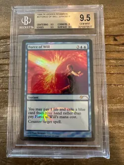 2014 MAGIC: THE GATHERING DCI PROMOS JUDGE GIFT FORCE OF WILL BGS 9.5 - Image 1