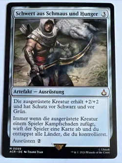 German Sword of Feast and Famine UB:Assassin's Creed Magic The Gathering (mtg) - Image 1