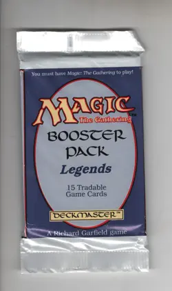 LEGENDS BOOSTER PACK 1994 VINTAGE MTG MAGIC THE GATHERING ENGLISH SEALED RARE - Image 1