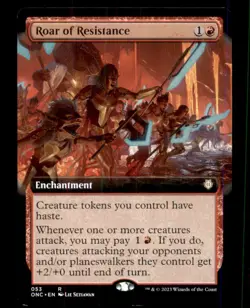 Roar of Resistance LP Light Play Phyrexia Commander MTG [12471] - Image 1