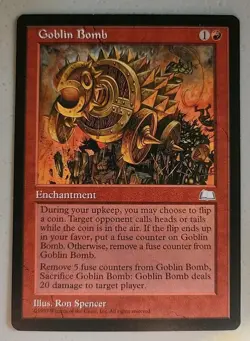 Goblin Bomb Weatherlight Regular NM Near Mint MTG - Image 1