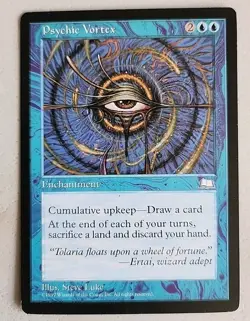 Psychic Vortex Weatherlight Regular LP Lightly Played MTG - Image 1