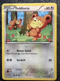 Teddiursa RC15/RC25 Common Pokemon Card NM - Image 1