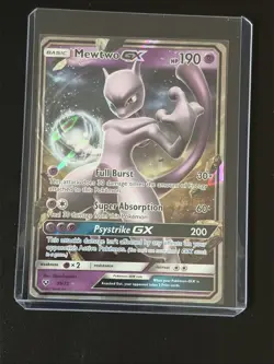 Mewtwo GX 39/73 Holo GX Rare Shining Legends Pokemon Damaged - Image 1