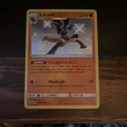 Pokemon Lucario SV22/SV94 Hidden Fates Shiny Vault Shiny Holo Rare 110HP Card - Image 1
