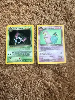 Vintage Pokemon Holo Lot Of 4 Team Rocket Themed Pokemon TCG Cards - Image 3