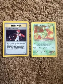 Vintage Pokemon Holo Lot Of 4 Team Rocket Themed Pokemon TCG Cards - Image 4