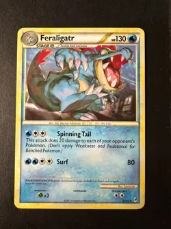 Pokemon - Feraligatr 25/95 Non-Holo Rare - HGSS Call Of Legends NM - Image 1