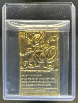 1999 Burger King Pokemon 23K Gold Plated Mewtwo Trading Card Limited Edition - Image 2