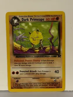 Dark Primeape Uncommon Team Rocket 43/82 Near Mint Pokemon Fast Ship - Image 1