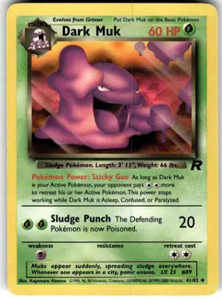 Dark Muk 41/82 Team Rocket Pokemon LP Fast Ship - Image 1