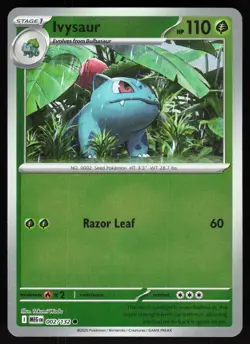 Ivysaur 002/132 Common Mega Evolution Pokemon Reverse Holo Near Mint - Image 1