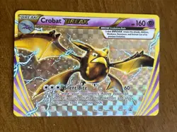 Crobat BREAK XY181 holo, Pokemon TCG promo card, ultra rare, NM - Image 1