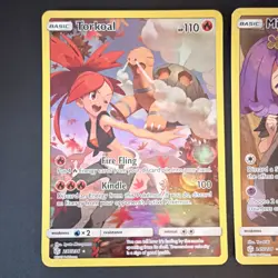 Pokemon TCG 2 Card Lot Basic 2019 Torkoal Mimikyu English Regular - Image 2