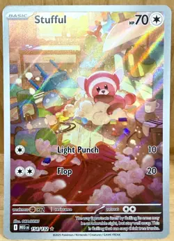 Stufful 154/132 ME:01 Mega Evolution Illustration Rare Full Art Pokemon TCG - Image 1