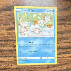 Pokemon Alolan Vulpix 30/156 Ultra Prism Common Regular 60 HP Basic English - Image 1